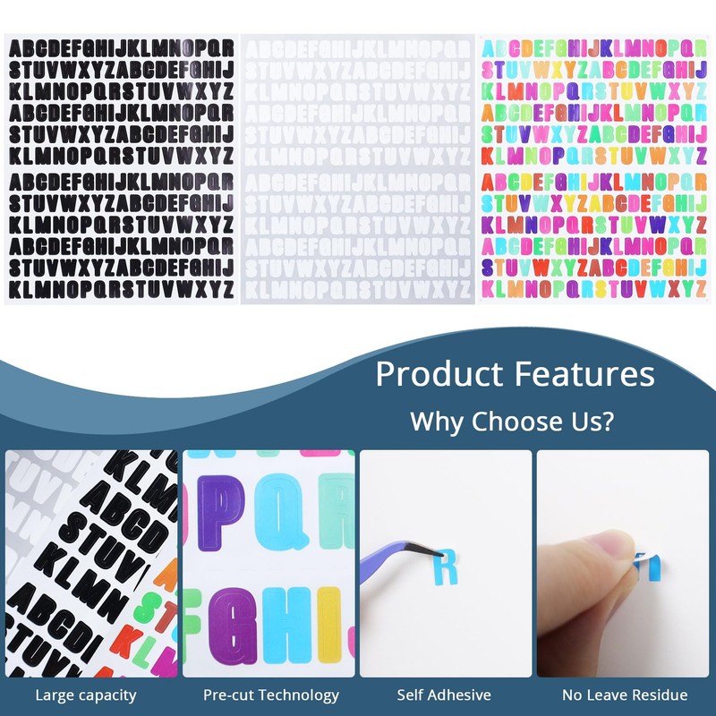 4992 Pieces Letter Sticker Adhesive Vinyl Alphabet Letters for Scrapbook