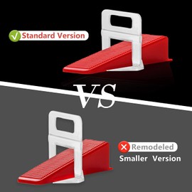 Reusable Tile Wedges 200 Pcs, Reusable Tile Leveling System Wedges for Tile Leveler Installation - Say Goodbye to Crooked Tiles with These Top-Quality Wedges! (90mm x 16mm)