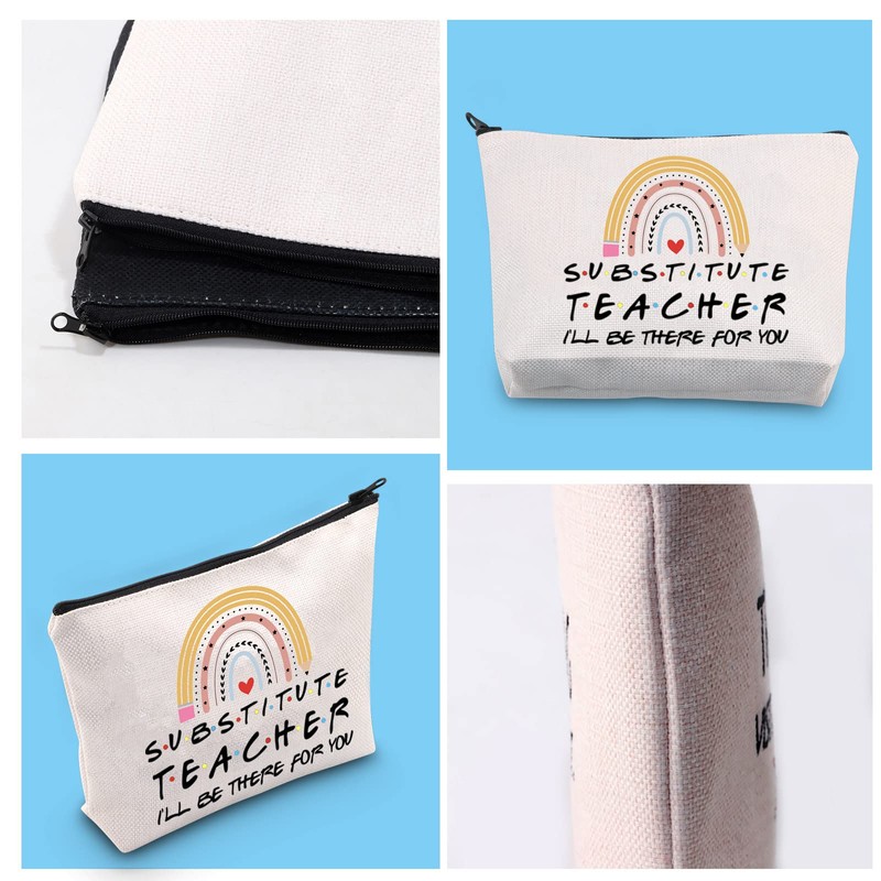 GJTIM Substitute Teacher Gift I’ll Be There For You Zipper