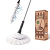 Eyliden Mop with 2 Reusable Heads, Easy Wringing Twist Mop,