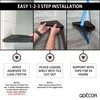 Questech 5" Corner Shower Footrest, Lugged for New Construction, Shaving