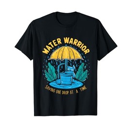 Water Warrior Saving One Drop At A Time Water Conservation T-Shirt