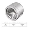 sourcing map 304 Stainless Steel Pipe End Cap Fitting 1/2