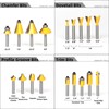 KOWOOD Router Bits Set 1/4 Inch Shank ,70 Piece Router