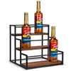 THYGIFTREE Coffee Syrup Rack Organizer 3-Tier 12 Syrup Bottles Holder