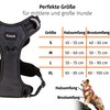 Floxik Dog Harness Grey M, Anti-Pull Chest Harness, Reflective &