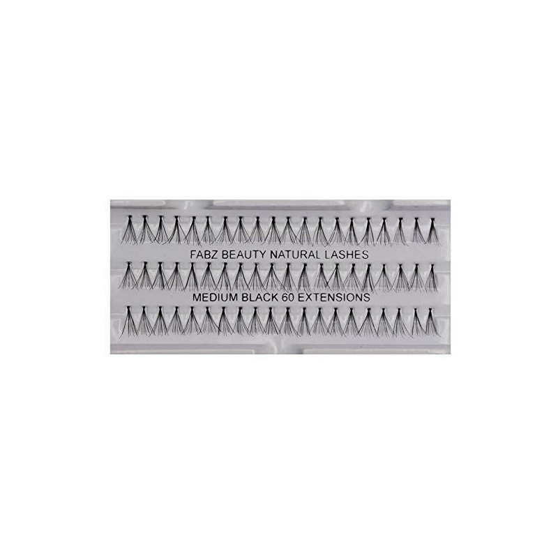 Individual False Eyelashes Flare Cluster Lash Extensions Knotted Lashes (Medium