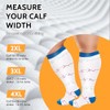 KoMico 3 Pairs Plus Size Compression Socks for Women &