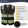 JKSafety Hi Vis Reflective Safety Vests for Men Women High