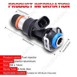 CHUSYYRAY x8 OEM New Fuel Injectors for 2001-2006 Chevy Silverado 2500 HD 6.0L V8