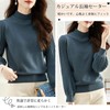 7-livehouse Turtleneck Sweater, Women's Knit, Autumn, Winter, Ribbed, Pleat, Long