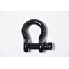 2 Pack Black - Rigging 5/8" Bow Shackles D Ring