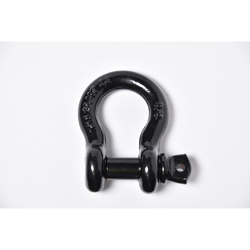 2 Pack Black - Rigging 5/8" Bow Shackles D Ring