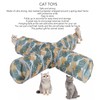 Cat Tunnels Collapsible Printed 4 Way Cat Tube with Storage