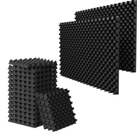 12 Pack 1.5"X12"X12" Acoustic Foam, Sound Proof Egg Crate Foam(Most Soundproofing Design), Upgraded Acoustic Panels, Fire-Retardent Sound Proof Foam Panels for Walls, Doors, Sound Foam Made by WVOVW