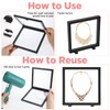 Afcabakila 10Pcs 3D Floating Frame Display Case, 7x7x0.8 inch Transparent