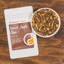 Fusion Teas Spiced Apple Chai Black Tea - Premium Loose Leaf - Fusion Teas - Sample (.8 Ounce)