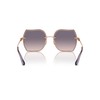 COACH Women's HC7146BD Butterfly Sunglasses, Shiny Rose Gold/Violet Pink Gradient,