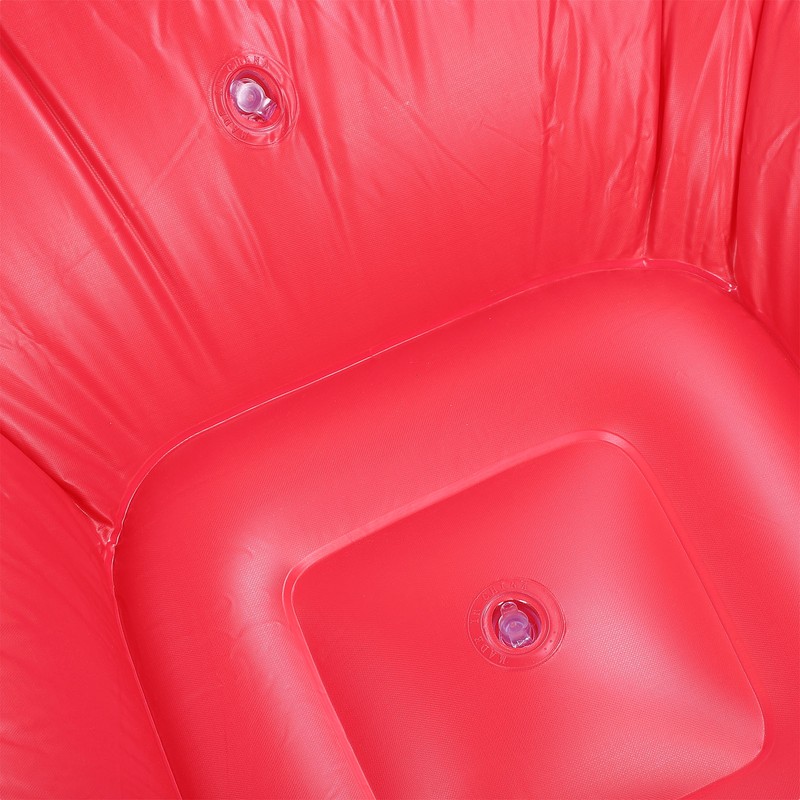 Inflatable Lounge Chair Flocking PVC Portable Folding Blow Up Sofa