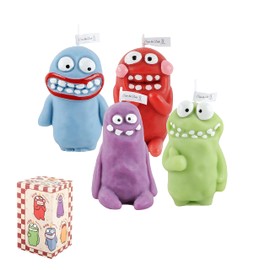 4 Pack Funny Clay Figure Shaped Candles,Cute Candles Aesthetic Candle,Smokeless Scented Candles,Teen Room Decor Candle Aesthetic Funny Candle for Office, House, Room Supplies and Decorations
