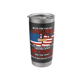With The USA So Divided I'm Just Glad To Be On Side Stainless Steel Insulated Tumbler