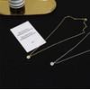 Round Gold Coin Pendant Necklace for Women Girls 925 Sterling