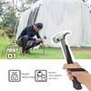 Eidoct Camping Hammer Tent Peg Puller, Outdoor Multifunction High Carbon