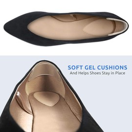 Comfort Zone Women's Clear Gel Heel Liners, Protects Against Friction, 3 Pack, 1 pair (PR-COM-RT-X1089846)