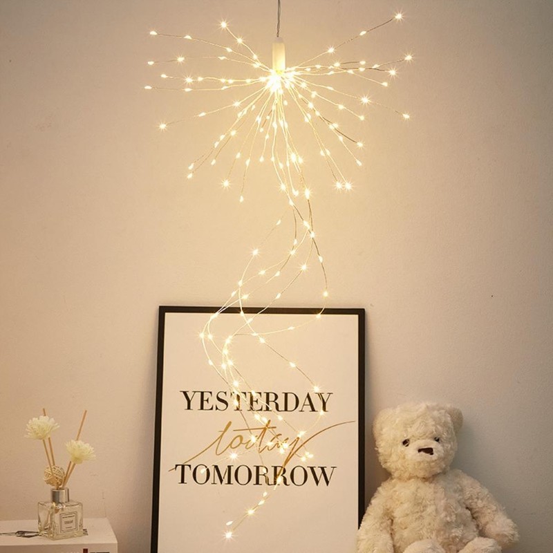 LED Copper Wire Light Waterproof Fireworks Fairy Lights with Remote