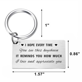 Gezxin Nanny Gifts- Nanny Birthday Keychain Gifts Ideas from Grandchildren- To My Nanny Christmas Xmas Mother's Day Valentines Easter Presents