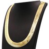 TUOKAY Fake Big Gold Herringbone Chain Necklace Costume 11mm Thick