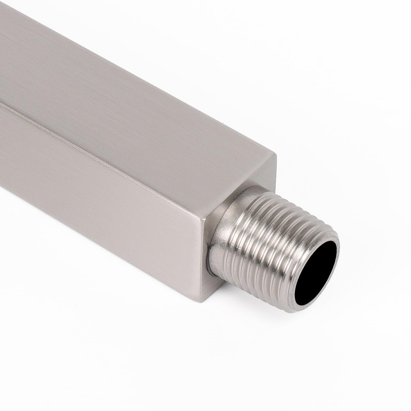 HarJue Ceiling Mounted Shower Arm, Rain Shower Head Square Extension