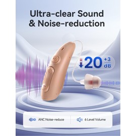 Ideerfit Rechargeable Hearing Aids For Seniors, Behind-The-Ear BTE PSAP, Digital Noise Cancellation, Comfortable And Discreet Design, Enhanced Sound Clarity, Easy To Use And Recharge, Perfect For Daily Conversations And Activities