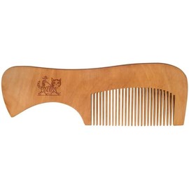 'flea rides a cat' Wooden Comb (HA00045509)