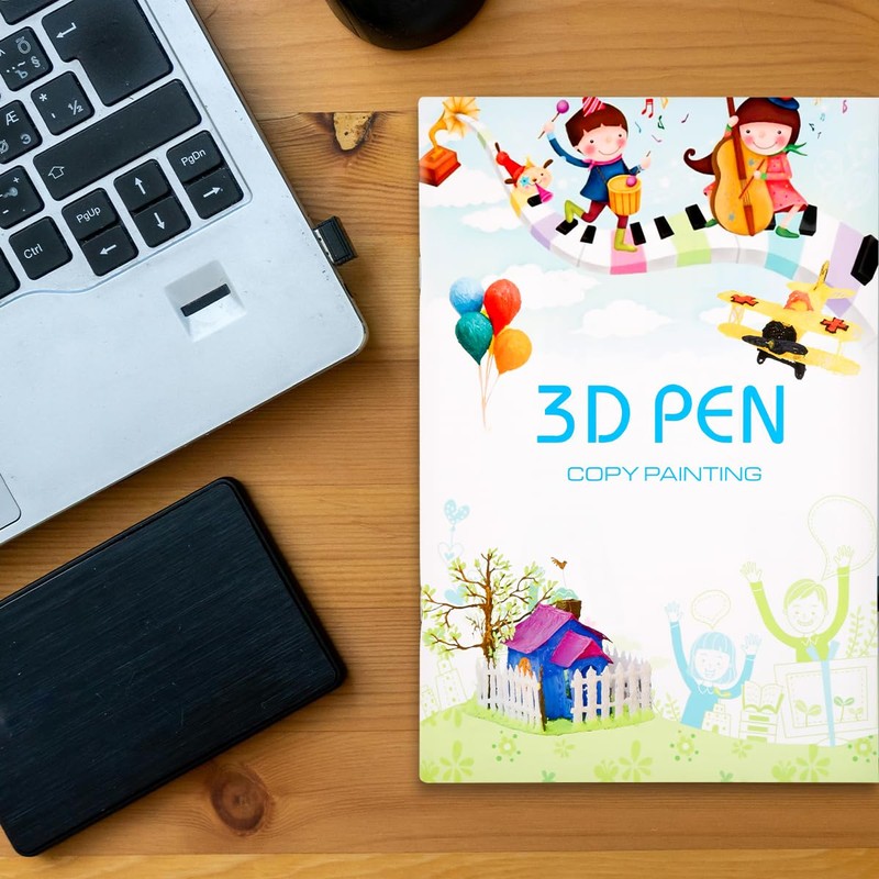 Lotsdonxia 3D Printing Pen Paper Templates Set – Reusable Transparent