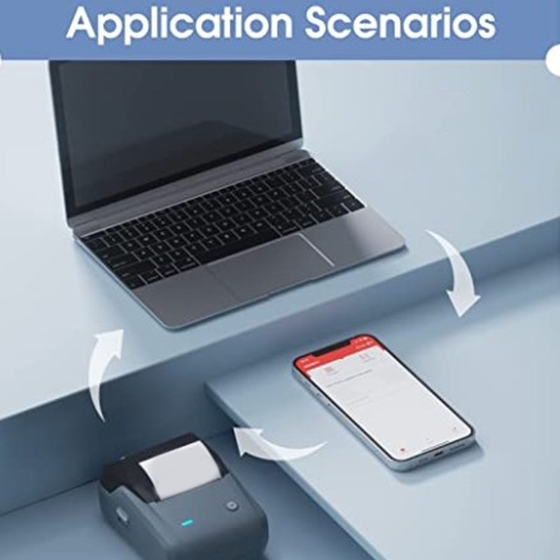 Label Maker Portable Automatic Identification Function 2 Inch Bluetooth Label