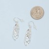 925 Sterling Silver Infinity Knot Twist French-Wire Drop Dangle Earrings