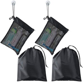 KEYRI Pack of 4 Toiletry Bags for Men and Women, Waterproof Multifunctional Toiletry Bag, Wash Bag, Hanging Toiletry Bag, Travel with Wet & Dry Storage, black, Hanging Toiletry Bag