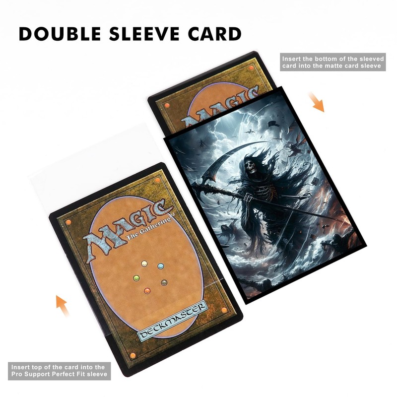 Katomula 100 PCS MTG Card Sleeves with Inner Sleeves -