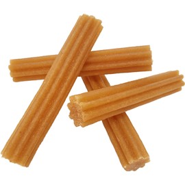 Himalayan Pet Supply Churro Dog Chew Treats in 3 Flavor Variety Bundle: (1) Cheese, (1) Cheese W/Peanut Butter & (1) Cheese W/Bacon (3 Bags Total, 4 Sticks per Bag, 12 Sticks Total) + Silicone Lid