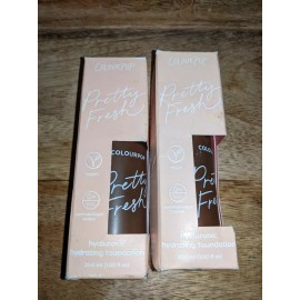 ColourPop 2 Lot ColourPop Pretty Fresh Hyaluronic Hydrating Foundation Deep Dark 215N