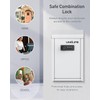 Uniclife Safe Suggestion Box, Metal Donation Box with Combination Lock,