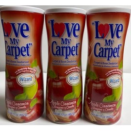 Love My Carpet Carpet & Room Deodorizer, Apple Cinnamon (3 Pack)