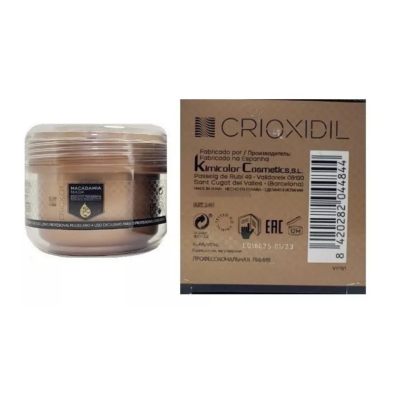 CRIOXIDIL by SALERM Mascarilla Crioxidil De Macadamia Reparación Profunda 200ml