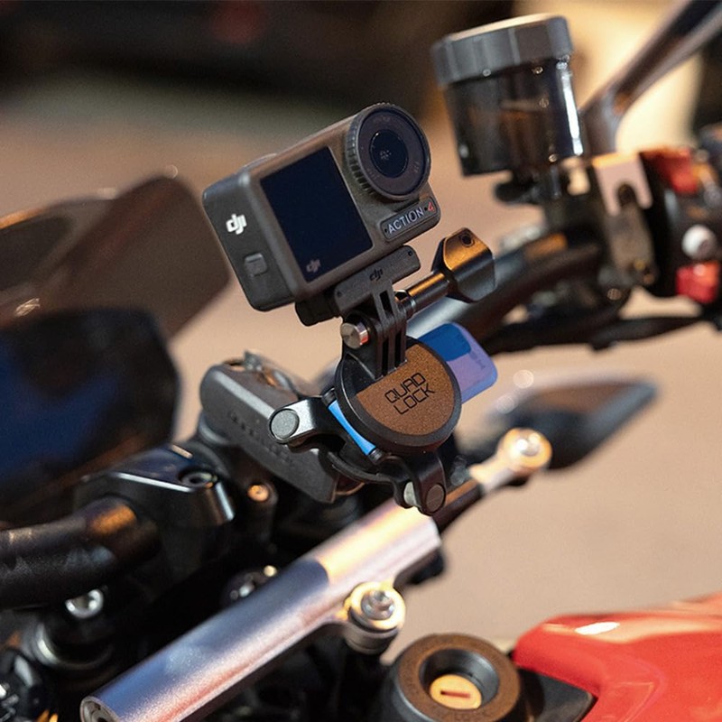 Quad Lock Action Camera Adaptor: Compatible with mounts, also compatible