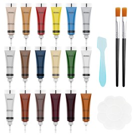 SEISSO Leder Reparatur Set,18 Farben Lederreparatur Creme, Vinyl & Polster Reparatursatz Für Autositze, Möbel, Sofa Mäntel, Jacke, Geldbörse, Lederreparatur Set