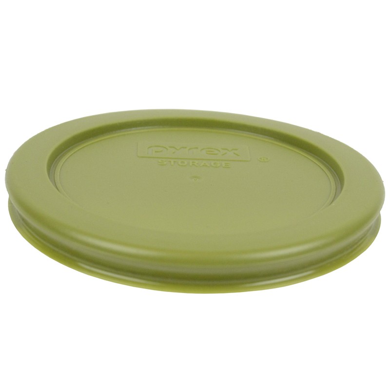 Pyrex 7202-PC 1-Cup Olive Green Food Storage Replacement Lid (6-Pack)
