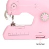 Handheld Sewing Machine Pink Household Small Portable Electric Double Thread