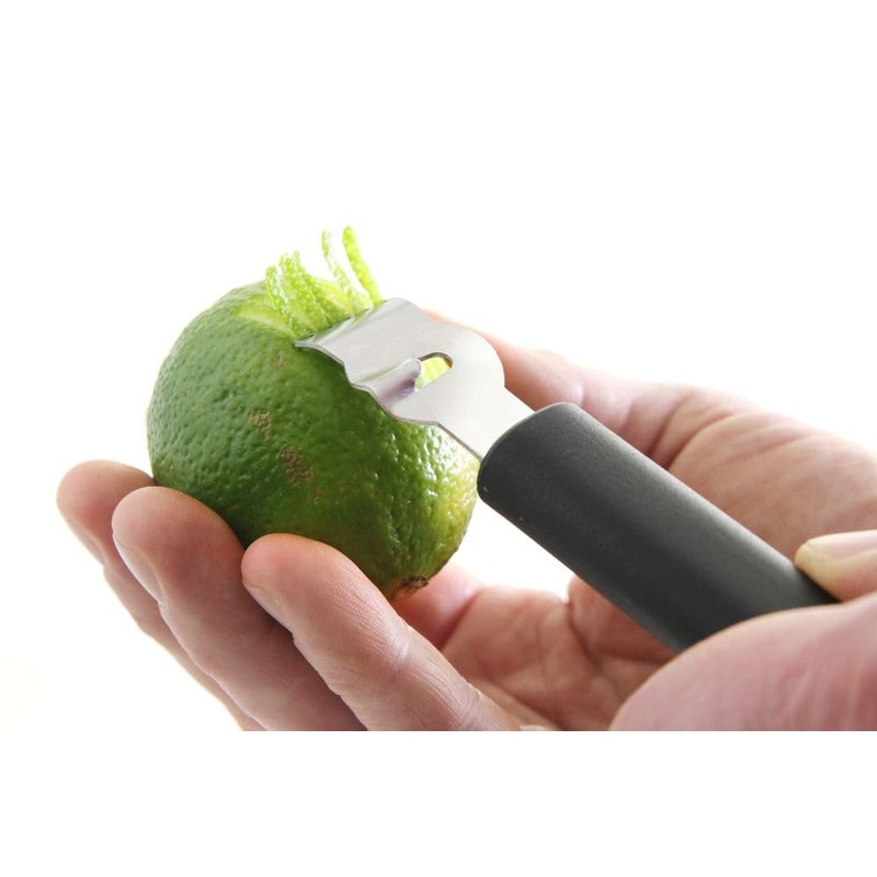 HENDI Lemon Scraper, Zester, Dishwasher-Safe, 155 mm, Stainless Steel/Polypropylene