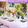 Oudain 24 Pack Ombre Purple Plastic Tablecloth for Parties 54